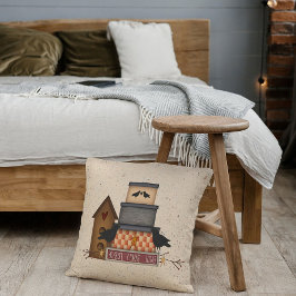 Primitive Familien-Freunde Kissen