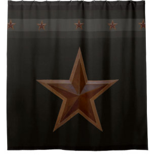 Primitive Farmhouse Barn Star Duschvorhang