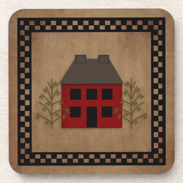Primitive House Cork Untersetzer (Vorderseite)