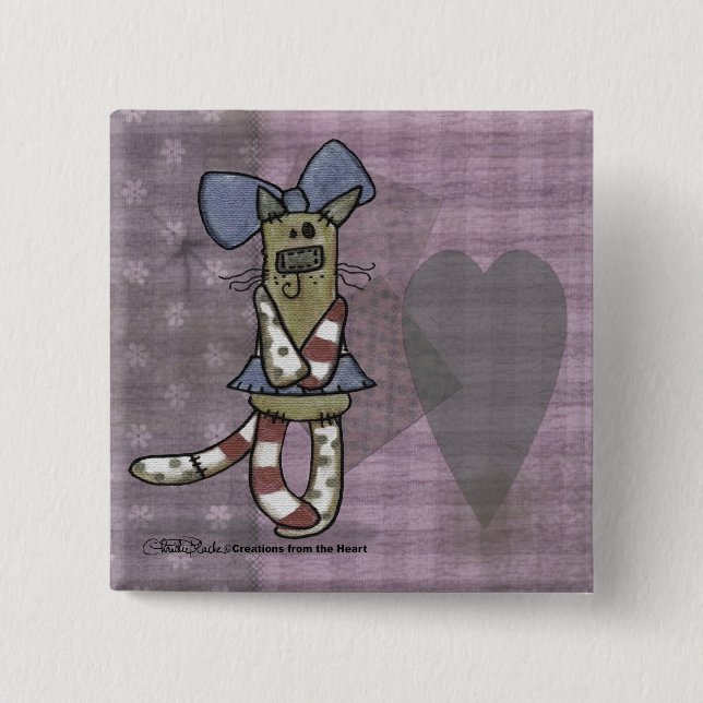 Primitive Kitty Button (Vorderseite)