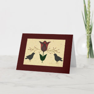 Primitive Kunst Geburtstagskarte Karte