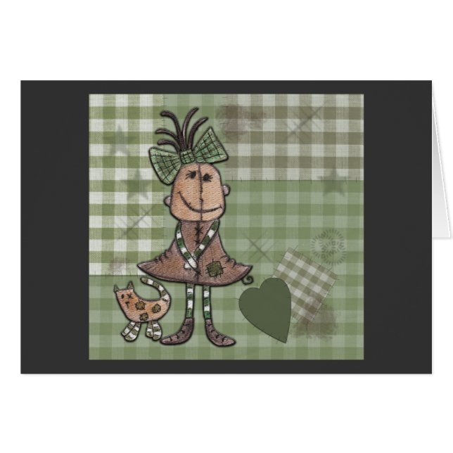 Primitive Mädchen und Katzen (Vorderseite (Horizontal))