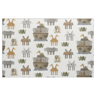 Primitive Noahs Ark Animals Stoff