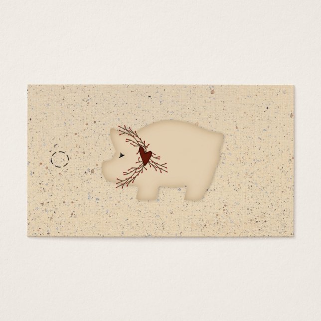 Primitive Pig Hang Tag (Vorderseite)