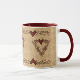 Primitive Pip Berry Herzerkrankung Tasse