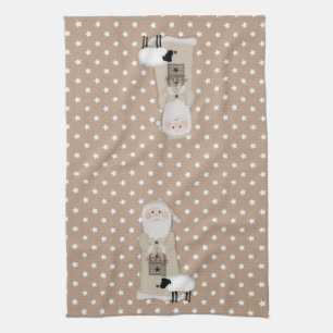 Primitive Santa Kitchen Handtuch