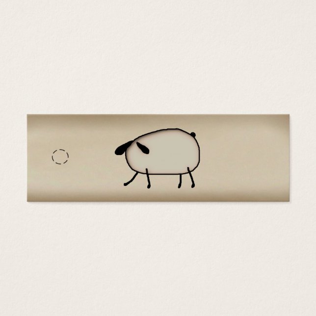 Primitive Sheep Skinny Hang Tag (Vorderseite)