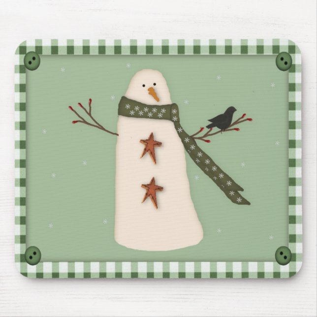 Primitive Snowman Mousepad (Vorne)