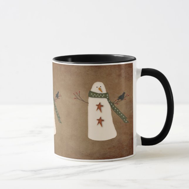 Primitive Snowman-Tasse Tasse (Rechts)
