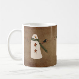 Primitive Snowman-Tasse Tasse