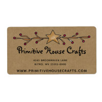PRIMITIVE STAR & BERRIES AUF DEM ETIKETT FÜR KRAFT