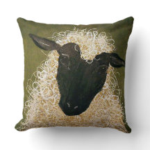 "Primitive Style/Sheep"-PILLOW