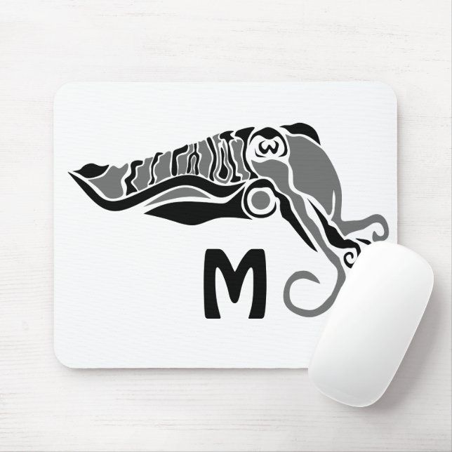 Primitive Tintenfische im dunklen Stift Mousepad (Mit Mouse)