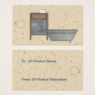 Primitive Wäsche Hang Tag