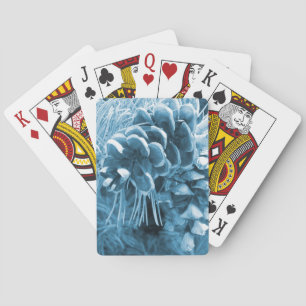 Primitive Weihnachtskiefer Eis Blaupinecon Spielkarten