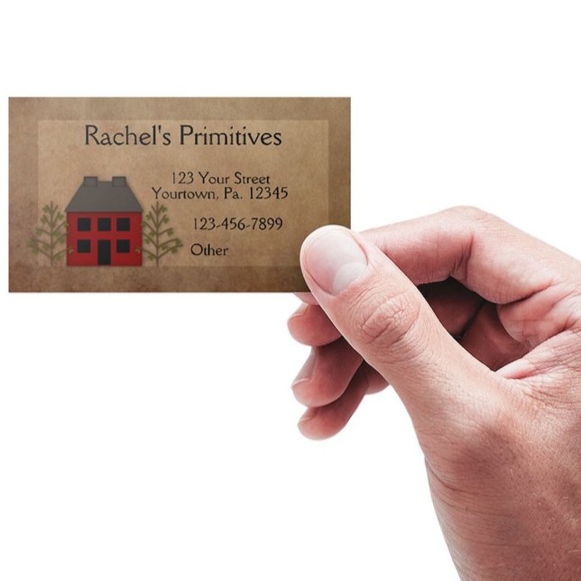 Primitive Zuhause Business Card Visitenkarte (Von Creator hochgeladen)