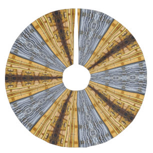 Primitiver Futuristischer Baumrock Polyester Weihnachtsbaumdecke
