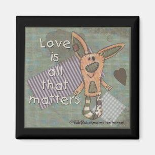 Primitiver Hase Magnet