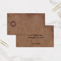 Primitiver Kaffee verklebt Hang Tag