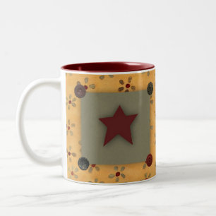 Primitiver Stern Becher Zweifarbige Tasse