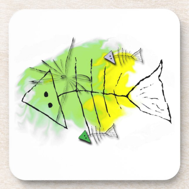 Primitiver Untersetzer von Fischkork (Vorderseite)