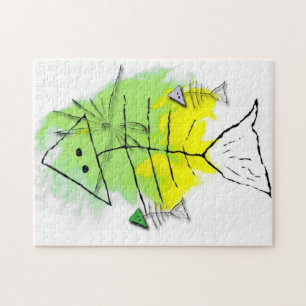 Primitives Fischpuzzle