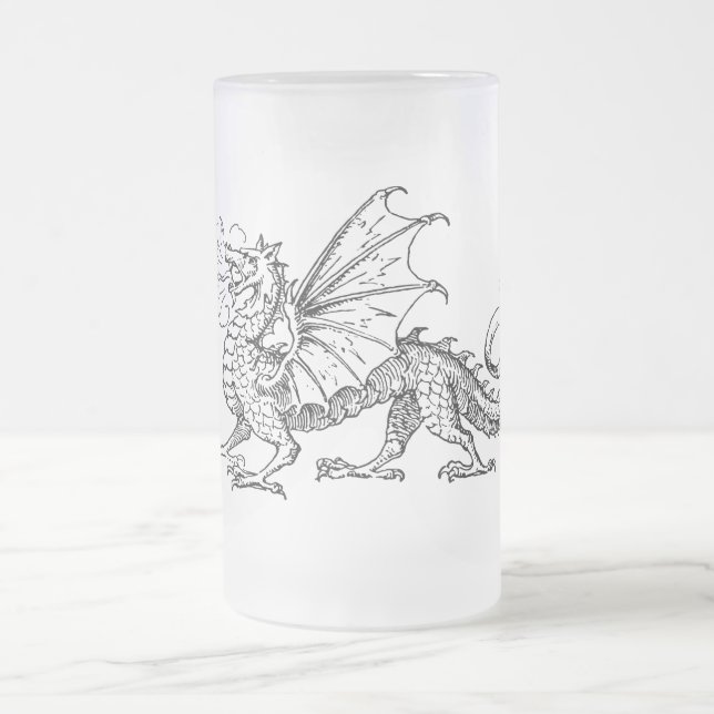 Primping Drache Mattglas Bierglas (Mittel)
