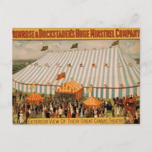 Primrose & Dockstaders riesige Ministrel Company Postkarte