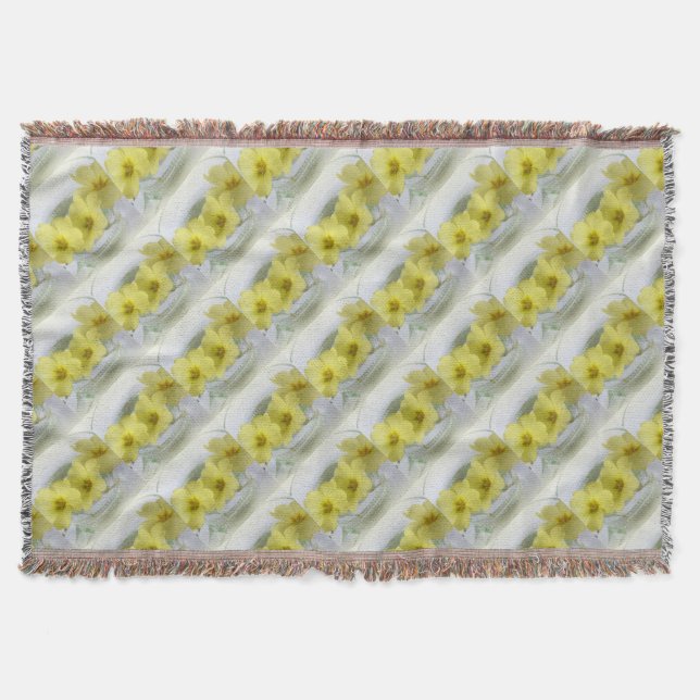 Primrose in einer Kaffeetasse Decke (Vorderseite)