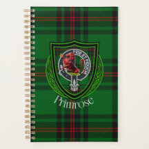 Primrose-Schottischer-Clan-Tartan & Wappen