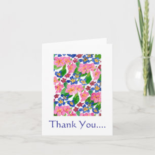 Primroses 'Danke' Notecard Dankeskarte