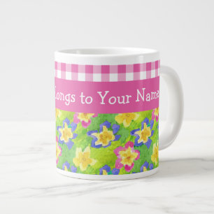 Primroses Jumbo-Tasse zum Personalisieren: rosa Gi