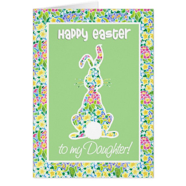 Primroses lapin mignon Pâques pour fille (Devant)