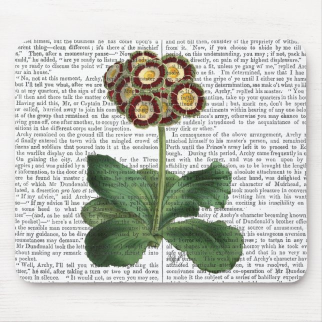 Primula Auricula Red Mousepad (Vorne)