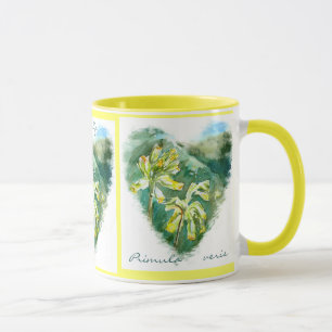 Primula veris Green Heart Cowslip Tasse