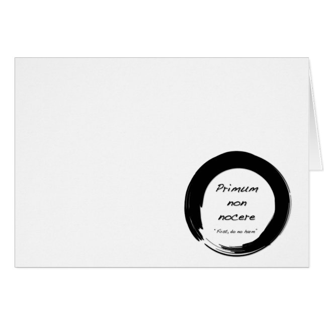 Primum non Nocere (Vorderseite (Horizontal))