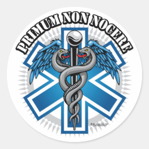 PRIMUM NON NOCERE Combat Medic Runder Aufkleber