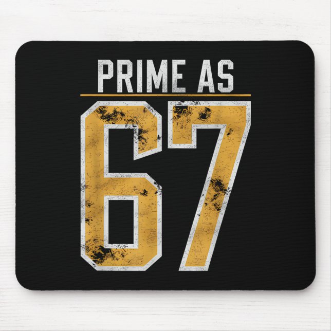 Primzahl als 67  mousepad (Vorne)