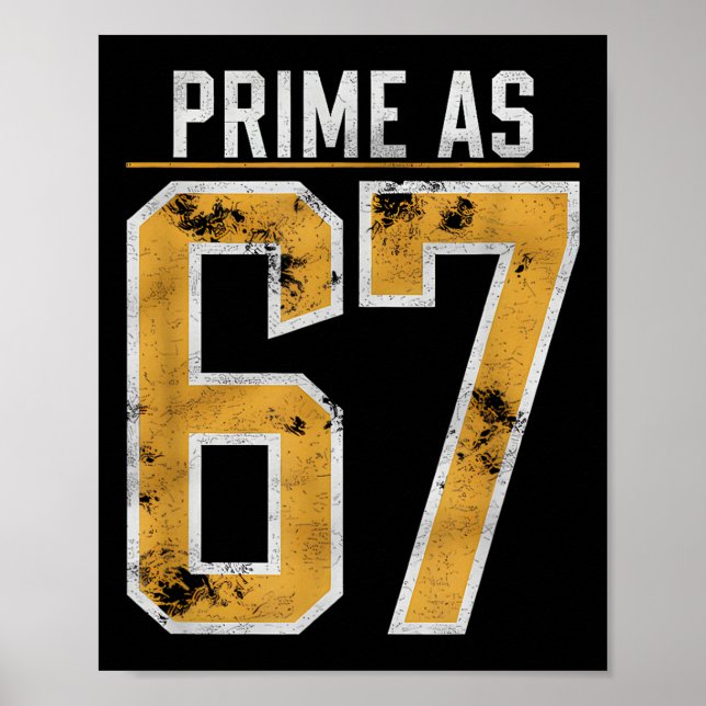 Primzahl als 67  poster (Vorne)