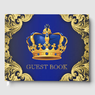 Prince Baby Shower Guest Book Gästebuch