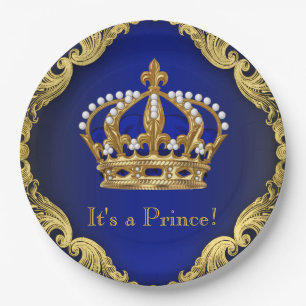 Prince Baby Shower Paper Teller