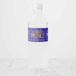 Prince Baby Shower Royal Blue Gold Foil Boy