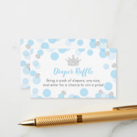 Prince Blue & Silver Baby Duschdusche Windeln Raff