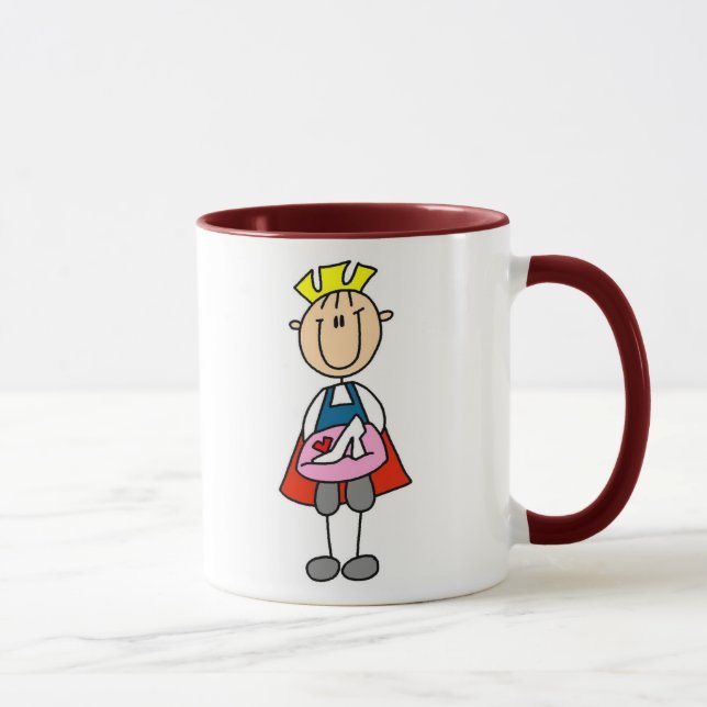 Prince charme avec la tasse en verre de pantoufle (Droite)