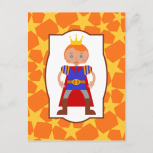 Prince Charming Boy Birthday Party Postkarte