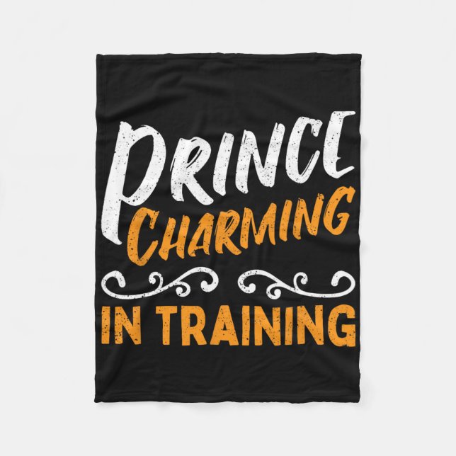Prince Charming in der Ausbildung Märchen Fleecedecke (Vorderseite)