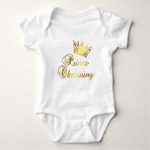 Prince Charming in Gold T - Shirt für Baby oder Er