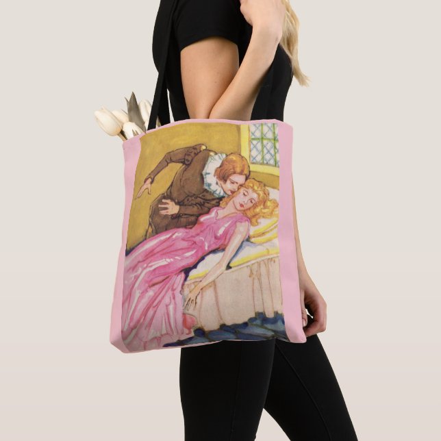 Prince Charming küsst Schlaf Schönheit Tasche (Von Nahem)