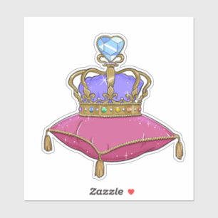 Prince Crown avec autocollant d'illustration en di