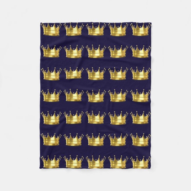 Prince Crown Fleece Blanket (Vorderseite)
